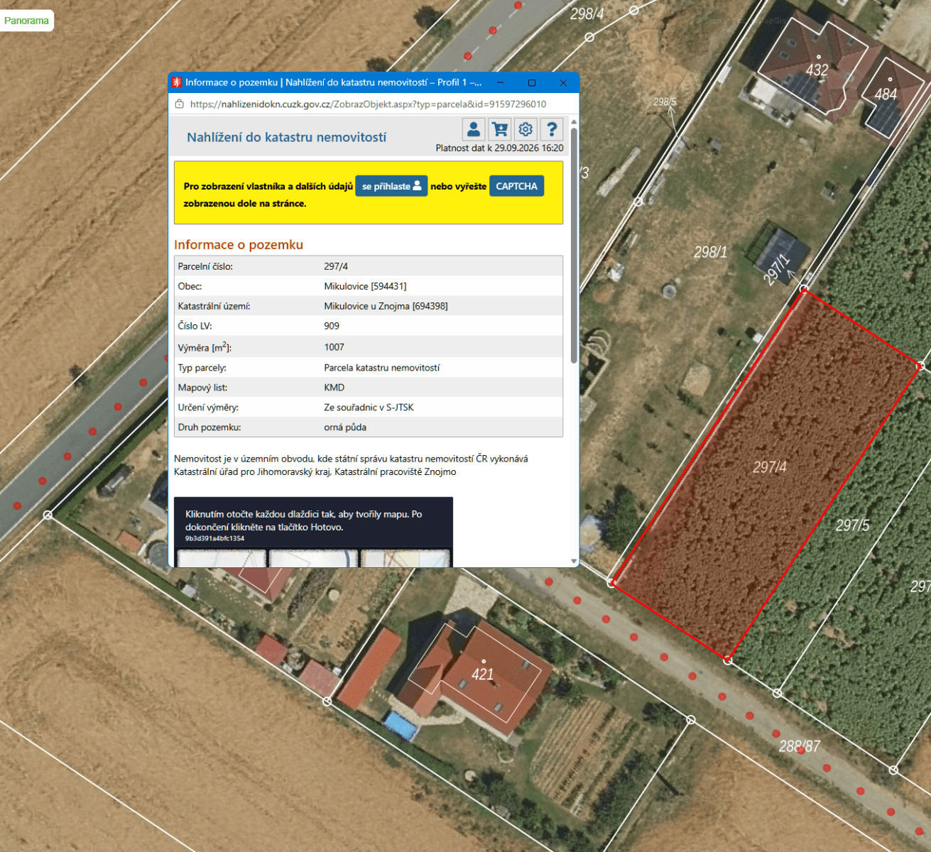 plot for sale, 1,007 m², Mikulovice, Jihomoravský Region plot for sale, 1,007 m², Mikulovice, Jihomoravský Region
