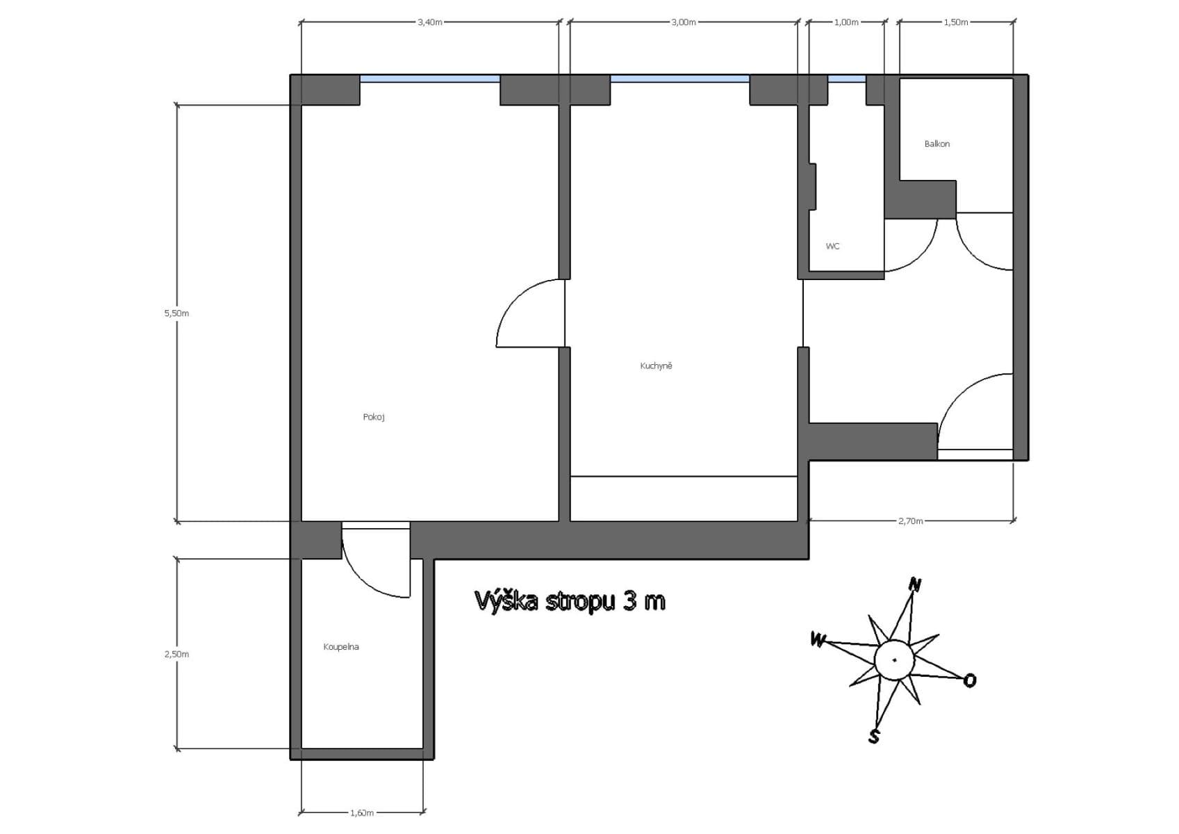 1 bedroom with open-plan kitchen flat for sale, 56 m², Hartigova, Prague, Prague 1 bedroom with open-plan kitchen flat for sale, 56 m², Hartigova, Prague, Prague