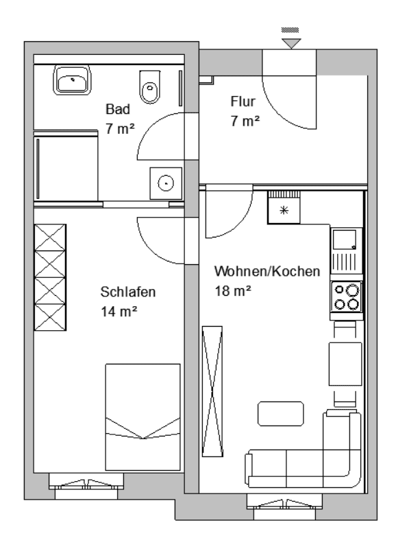 1 bedroom flat to rent, 46 m², Schlaurother Str. 10, Görlitz, Saxony 1 bedroom flat to rent, 46 m², Schlaurother Str. 10, Görlitz, Saxony