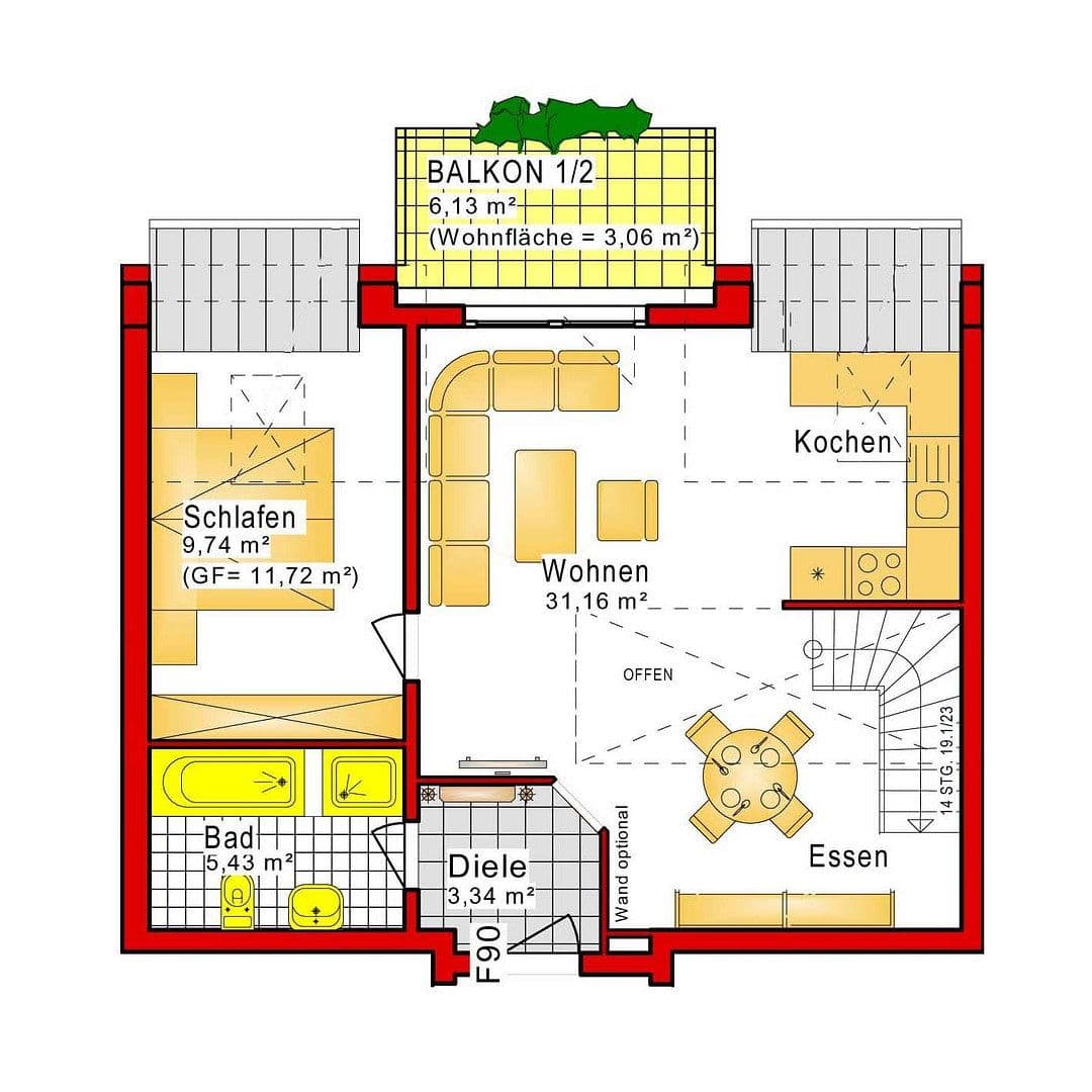2 bedroom with open-plan kitchen flat to rent, 76 m², Hühnerheide 141, Dinslaken, North Rhine-Westphalia 2 bedroom with open-plan kitchen flat to rent, 76 m², Hühnerheide 141, Dinslaken, North Rhine-Westphalia