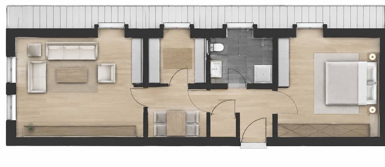 1 bedroom with open-plan kitchen flat to rent, 53 m², Ulm-Söflingen, Baden-Württemberg 1 bedroom with open-plan kitchen flat to rent, 53 m², Ulm-Söflingen, Baden-Württemberg