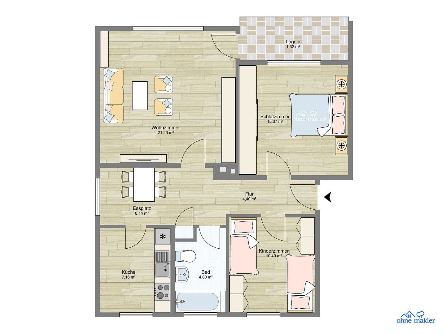 3 bedroom flat for sale, 74 m², Wolfenbüttel, Lower Saxony 3 bedroom flat for sale, 74 m², Wolfenbüttel, Lower Saxony