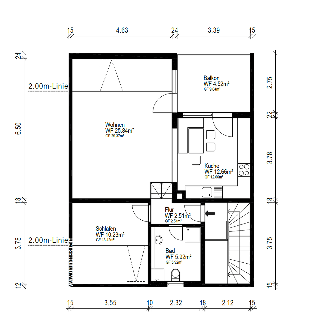 2 bedroom flat for sale, 62 m², Alte Chaussee, Erfurt, Thuringia 2 bedroom flat for sale, 62 m², Alte Chaussee, Erfurt, Thuringia