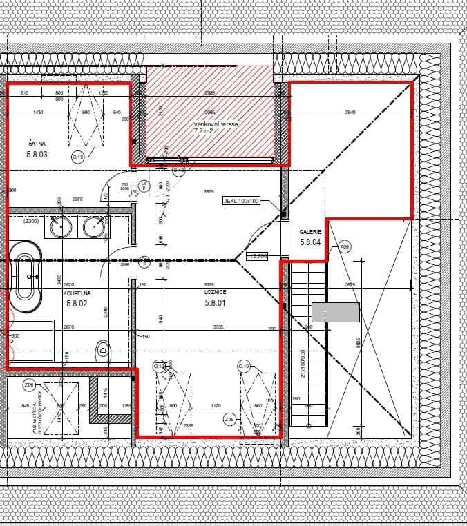 3 bedroom with open-plan kitchen flat to rent, 151 m², Čiklova, Prague, Prague 3 bedroom with open-plan kitchen flat to rent, 151 m², Čiklova, Prague, Prague