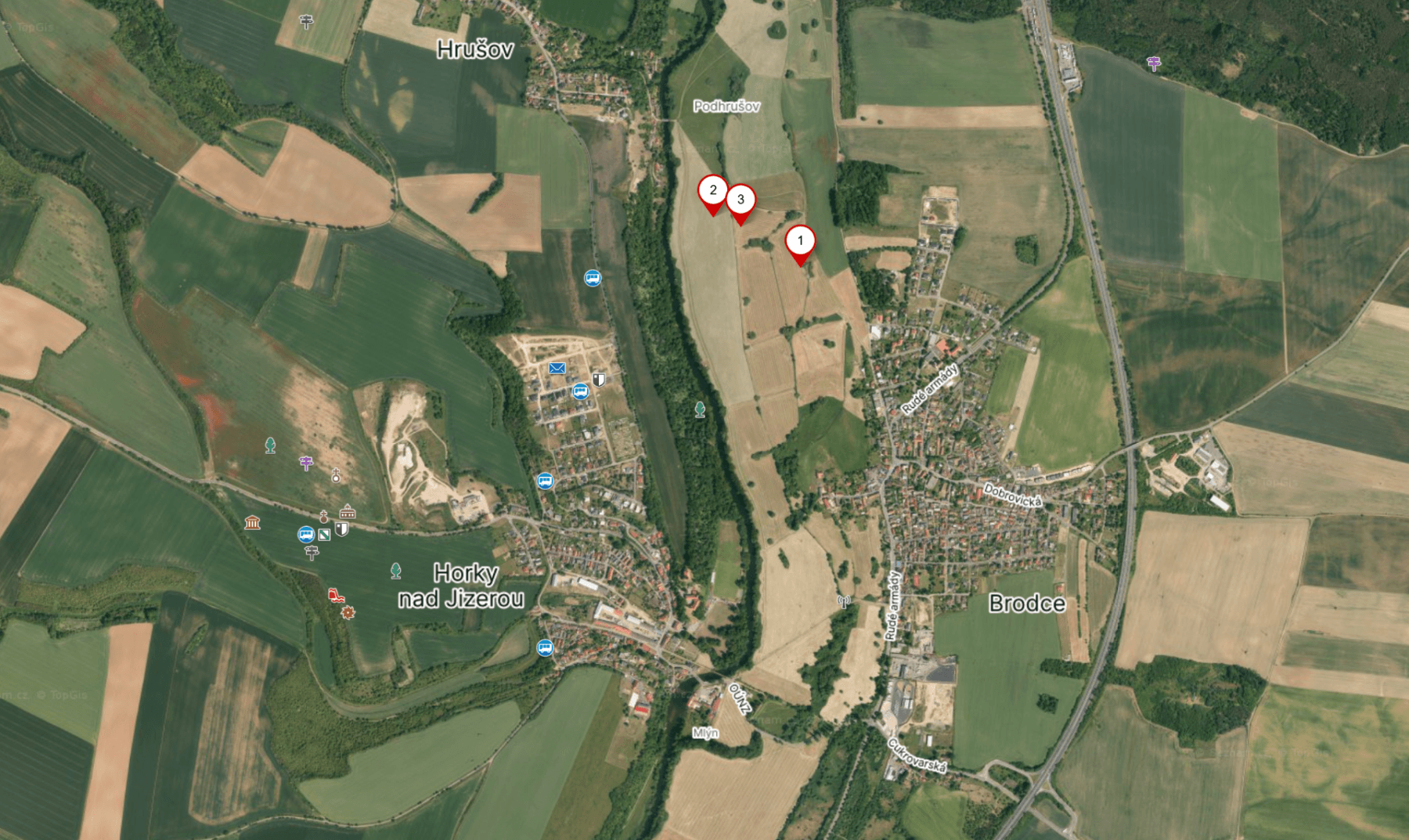 plot for sale, 6,928 m², Brodce, Středočeský Region plot for sale, 6,928 m², Brodce, Středočeský Region