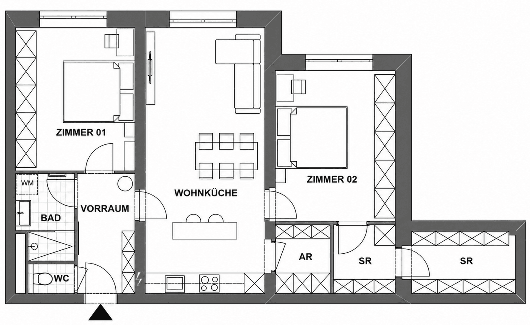 2 bedroom with open-plan kitchen flat for sale, 83 m², Gudrunstraße 114, Wien, Vienna 2 bedroom with open-plan kitchen flat for sale, 83 m², Gudrunstraße 114, Wien, Vienna