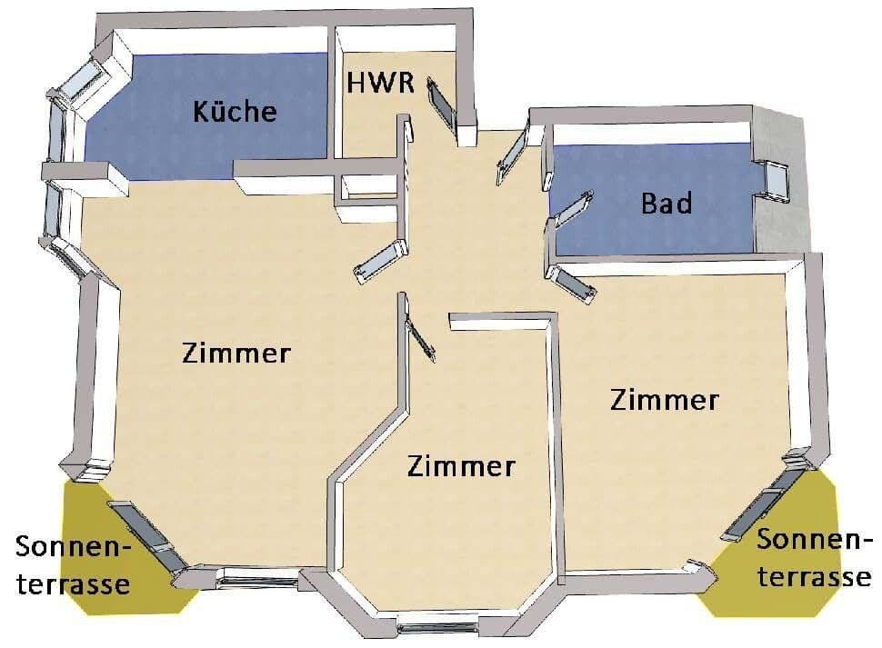 3 bedroom flat for sale, 92 m², Münsinger Straße 4, Berlin, Berlin 3 bedroom flat for sale, 92 m², Münsinger Straße 4, Berlin, Berlin