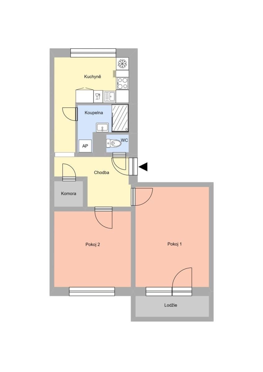2 bedroom flat to rent, 52 m², Třanovského, Frýdek-Místek, Moravskoslezský Region 2 bedroom flat to rent, 52 m², Třanovského, Frýdek-Místek, Moravskoslezský Region