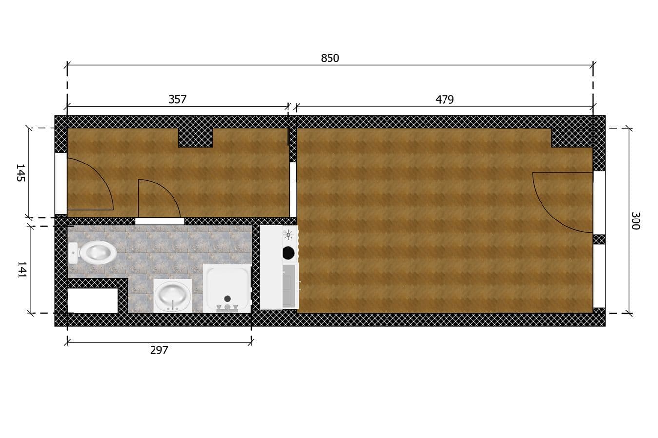 Studio flat to rent, 27 m², Peroutkova, Prague, Prague Studio flat to rent, 27 m², Peroutkova, Prague, Prague