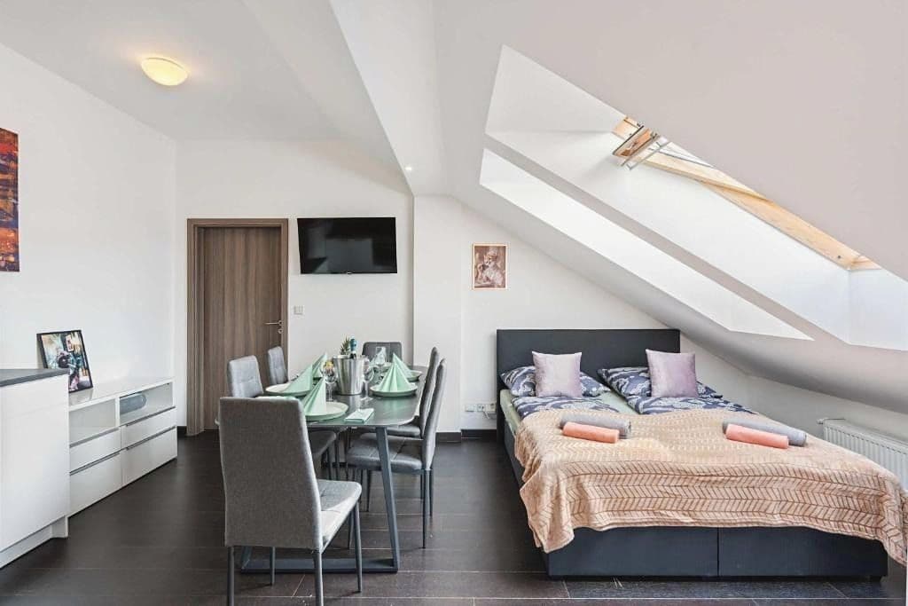 2 bedroom with open-plan kitchen flat to rent, 145 m², Košická, Prague, Prague 2 bedroom with open-plan kitchen flat to rent, 145 m², Košická, Prague, Prague