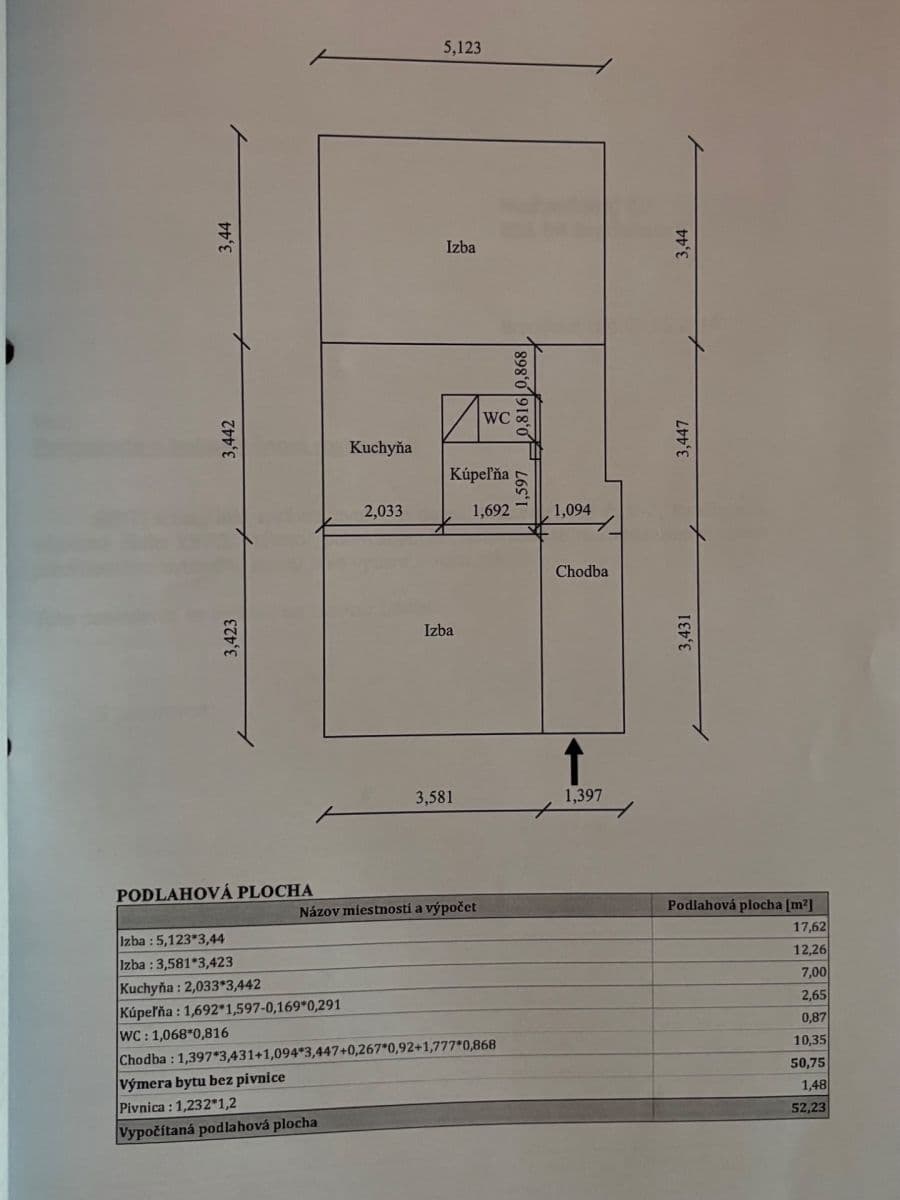 2 bedroom flat to rent, 52 m², Medveďovej, Petržalka, Bratislavský Region 2 bedroom flat to rent, 52 m², Medveďovej, Petržalka, Bratislavský Region