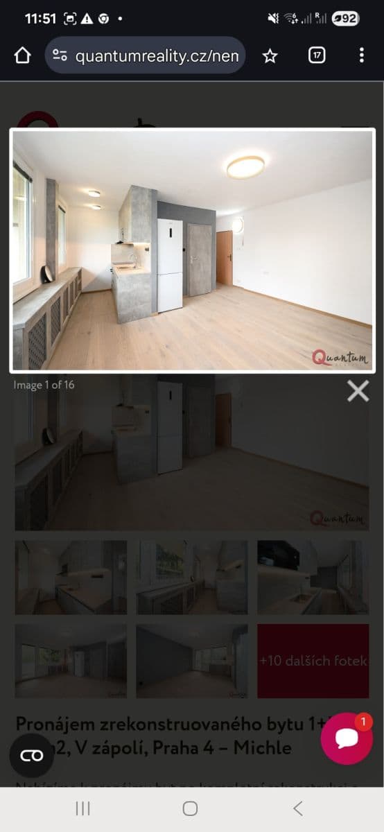 Studio flat to rent, 30 m², V zápolí, Prague, Prague Studio flat to rent, 30 m², V zápolí, Prague, Prague