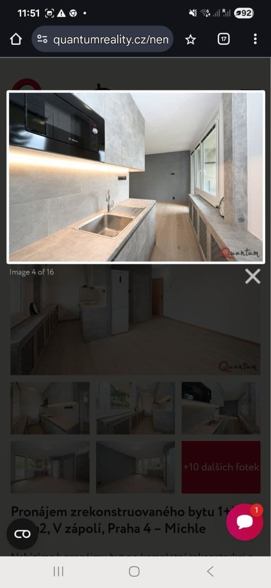 Studio flat to rent, 30 m², V zápolí, Prague, Prague Studio flat to rent, 30 m², V zápolí, Prague, Prague