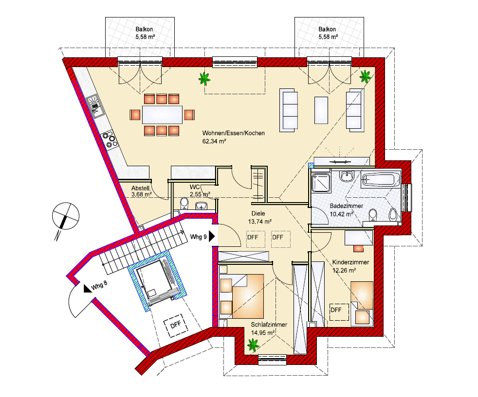 2 bedroom with open-plan kitchen flat for sale, 125 m², Badenweiler, Baden-Württemberg 2 bedroom with open-plan kitchen flat for sale, 125 m², Badenweiler, Baden-Württemberg