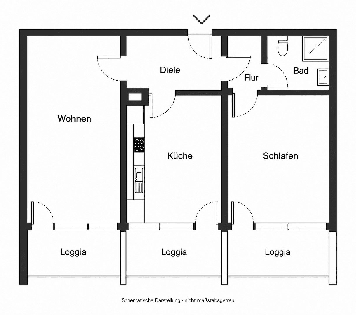 2 bedroom flat for sale, 64 m², Saarbrücken, Saarland 2 bedroom flat for sale, 64 m², Saarbrücken, Saarland
