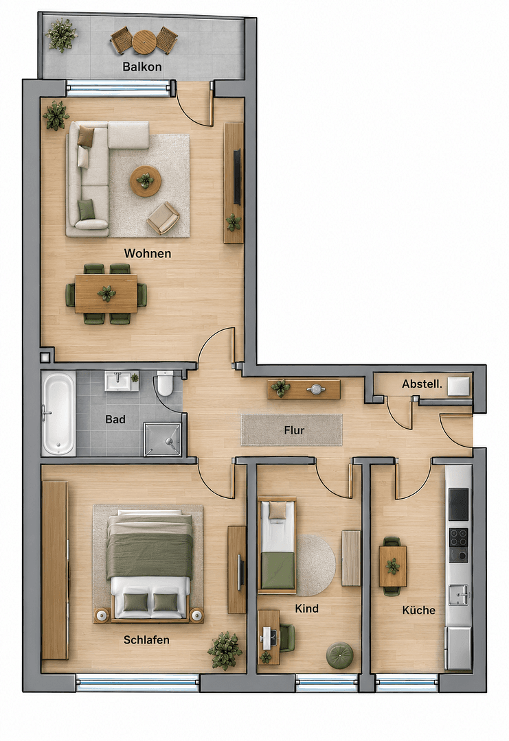 3 bedroom flat to rent, 83 m², Königsberger Str. 2, Moers, North Rhine-Westphalia 3 bedroom flat to rent, 83 m², Königsberger Str. 2, Moers, North Rhine-Westphalia
