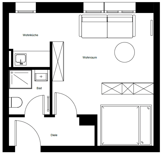 1 bedroom flat to rent, 30 m², Fritschestr. 55, Berlin, Berlin 1 bedroom flat to rent, 30 m², Fritschestr. 55, Berlin, Berlin