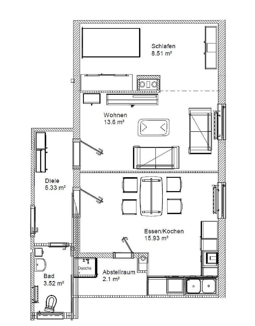 Studio flat to rent, 47 m², Karben, Hesse Studio flat to rent, 47 m², Karben, Hesse