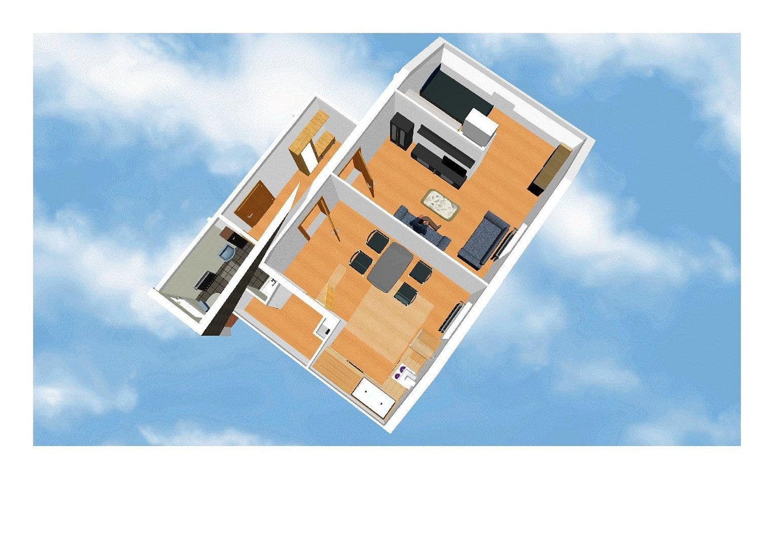 Studio flat to rent, 47 m², Karben, Hesse Studio flat to rent, 47 m², Karben, Hesse