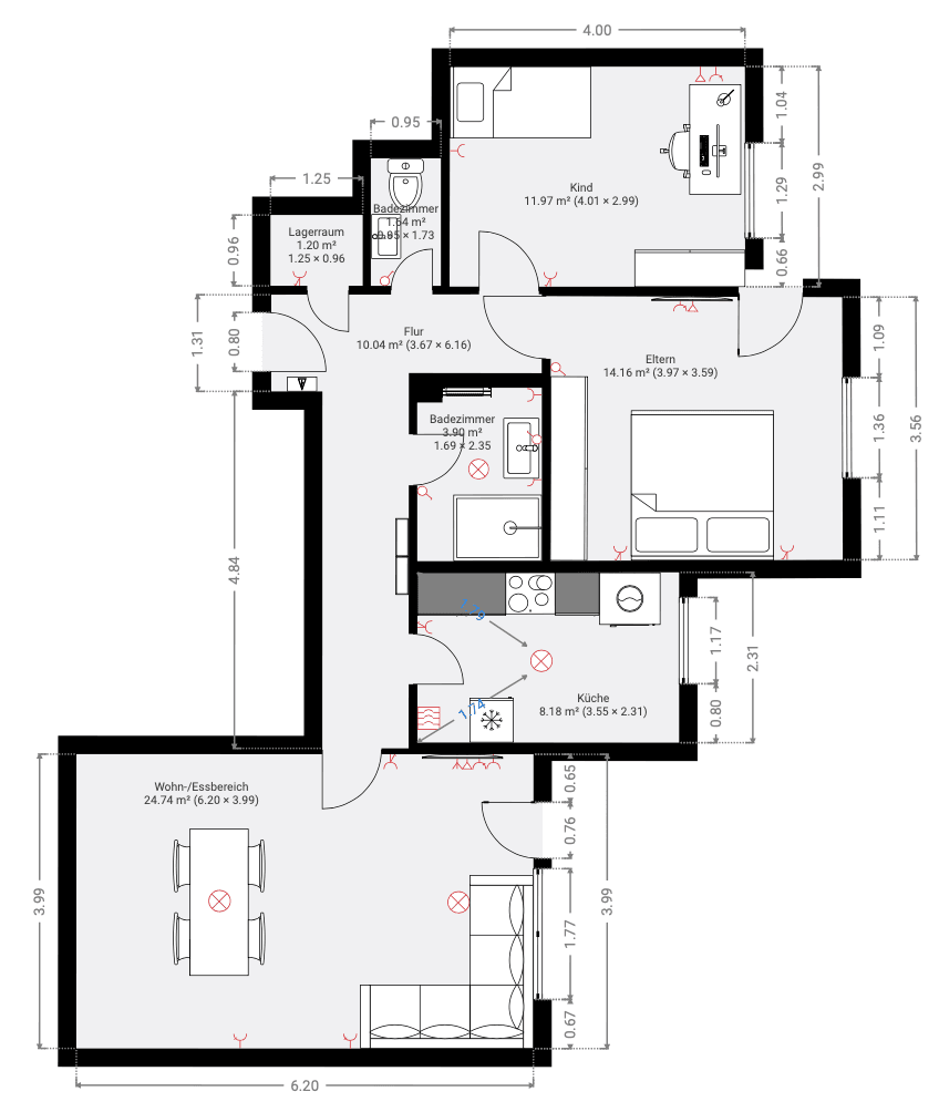 3 bedroom flat to rent, 83 m², Am Sonnfeld 4, Würzburg, Bavaria 3 bedroom flat to rent, 83 m², Am Sonnfeld 4, Würzburg, Bavaria