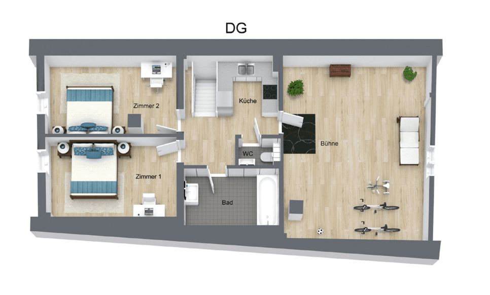 3 bedroom flat to rent, 79 m², Dornstetten, Baden-Württemberg 3 bedroom flat to rent, 79 m², Dornstetten, Baden-Württemberg