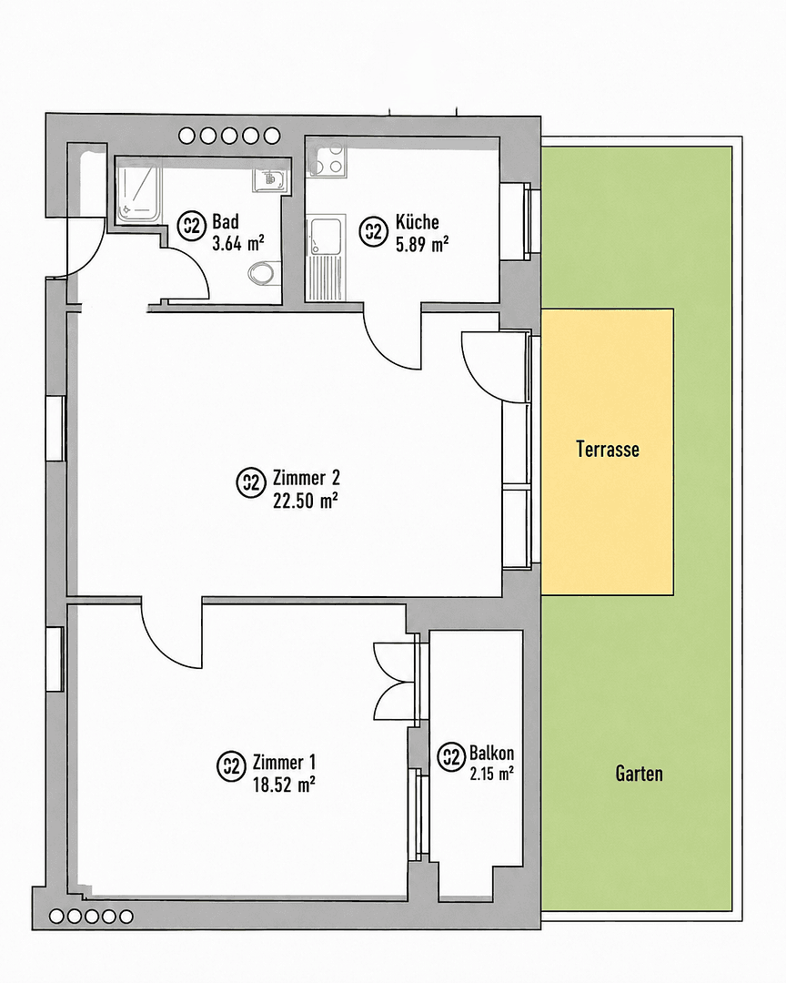 2 bedroom flat for sale, 55 m², Berlin, Berlin 2 bedroom flat for sale, 55 m², Berlin, Berlin