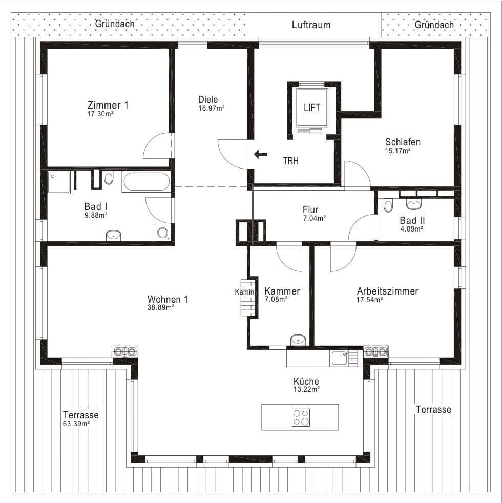 3 bedroom with open-plan kitchen flat to rent, 172 m², Am Orangeriepark, Berlin, Berlin 3 bedroom with open-plan kitchen flat to rent, 172 m², Am Orangeriepark, Berlin, Berlin