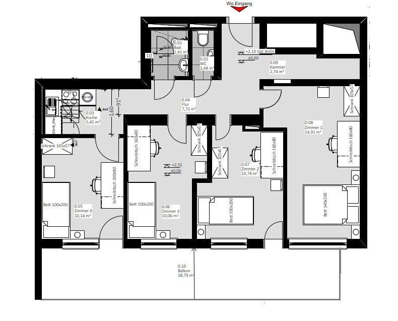 flat to rent, 14 m², Terofalstraße 53, München, Bavaria flat to rent, 14 m², Terofalstraße 53, München, Bavaria