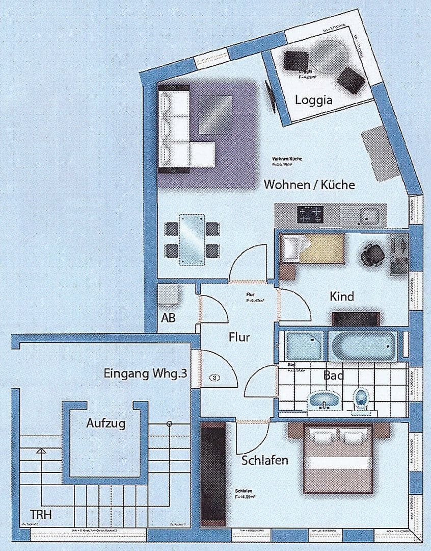 3 bedroom flat to rent, 68 m², Senden, Bavaria 3 bedroom flat to rent, 68 m², Senden, Bavaria
