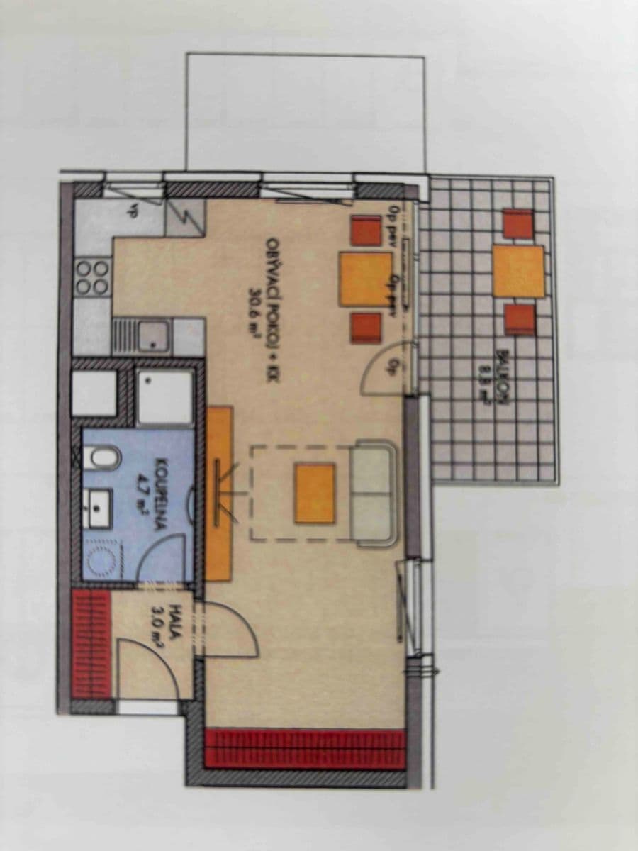 Studio flat for sale, 39 m², Prosecká, Prague, Prague Studio flat for sale, 39 m², Prosecká, Prague, Prague