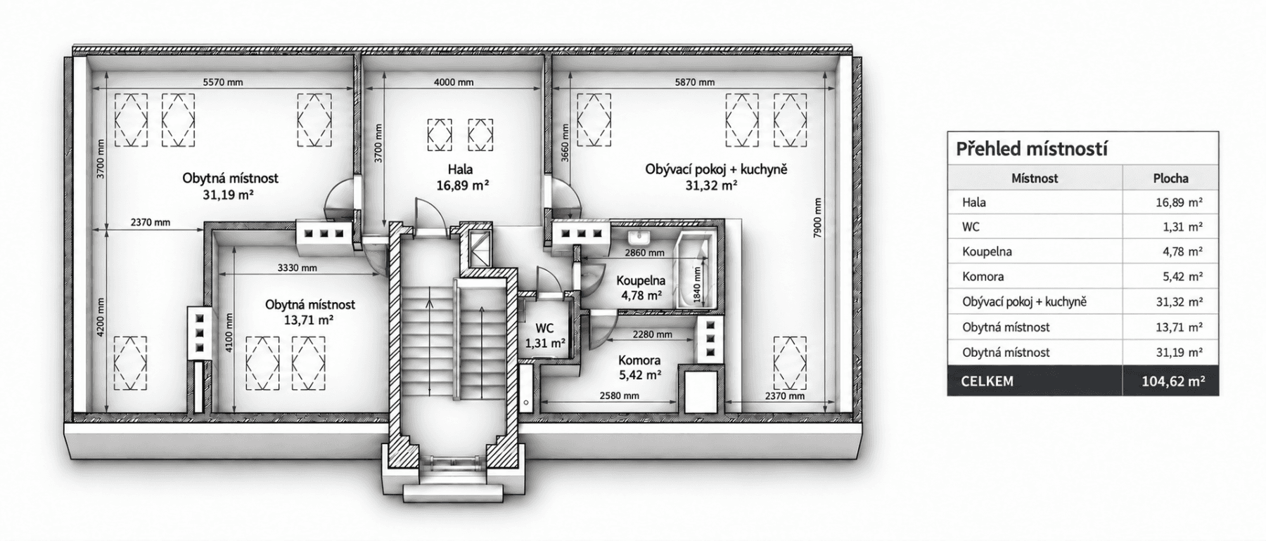 2 bedroom with open-plan kitchen flat for sale, 105 m², Stochovská, Prague, Prague 2 bedroom with open-plan kitchen flat for sale, 105 m², Stochovská, Prague, Prague