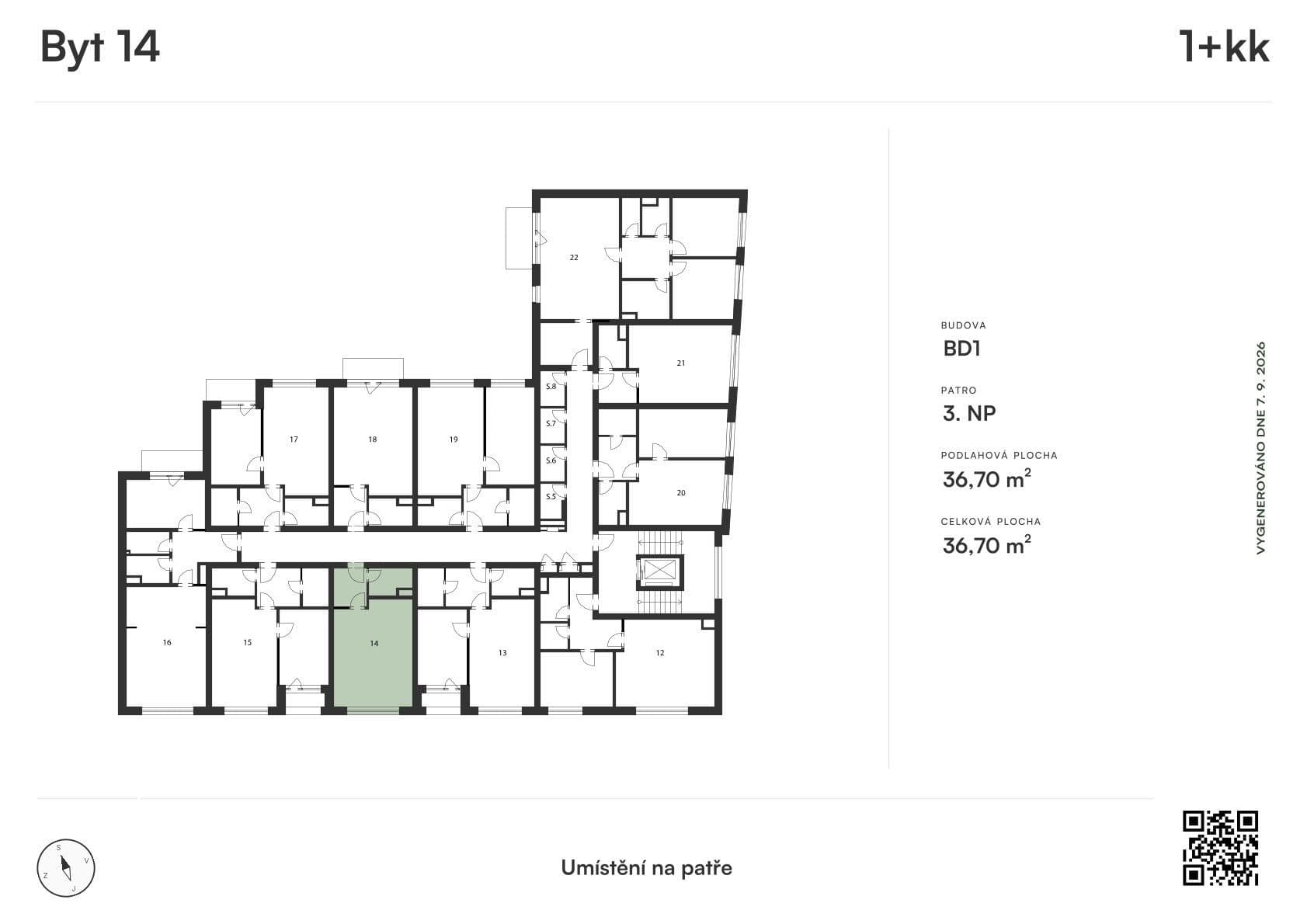 Studio flat for sale, 37 m², Resslova, Plzeň, Plzeňský Region Studio flat for sale, 37 m², Resslova, Plzeň, Plzeňský Region
