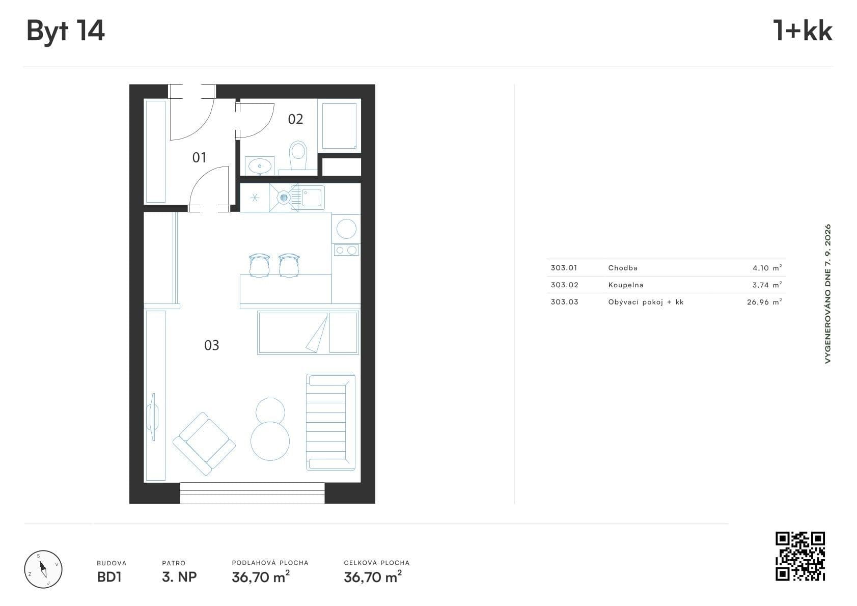 Studio flat for sale, 37 m², Resslova, Plzeň, Plzeňský Region Studio flat for sale, 37 m², Resslova, Plzeň, Plzeňský Region