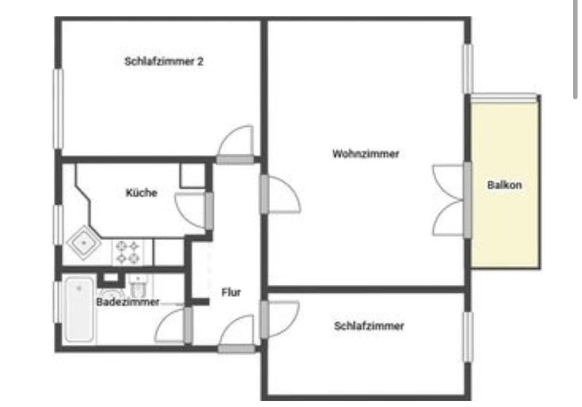 3 bedroom flat to rent, 69 m², Hans-Beimler-Straße 10, Greifswald, Mecklenburg-Vorpommern 3 bedroom flat to rent, 69 m², Hans-Beimler-Straße 10, Greifswald, Mecklenburg-Vorpommern