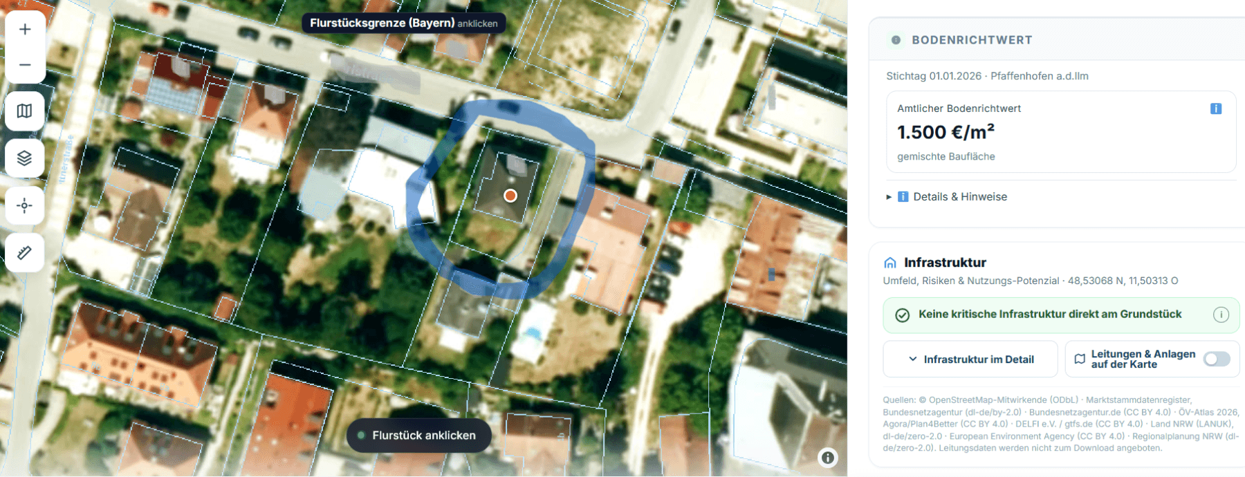 plot for sale, 342 m², Pfaffenhofen, Bavaria plot for sale, 342 m², Pfaffenhofen, Bavaria