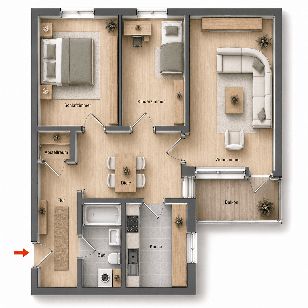1 bedroom with open-plan kitchen flat for sale, 72 m², Hamburg, Hamburg 1 bedroom with open-plan kitchen flat for sale, 72 m², Hamburg, Hamburg