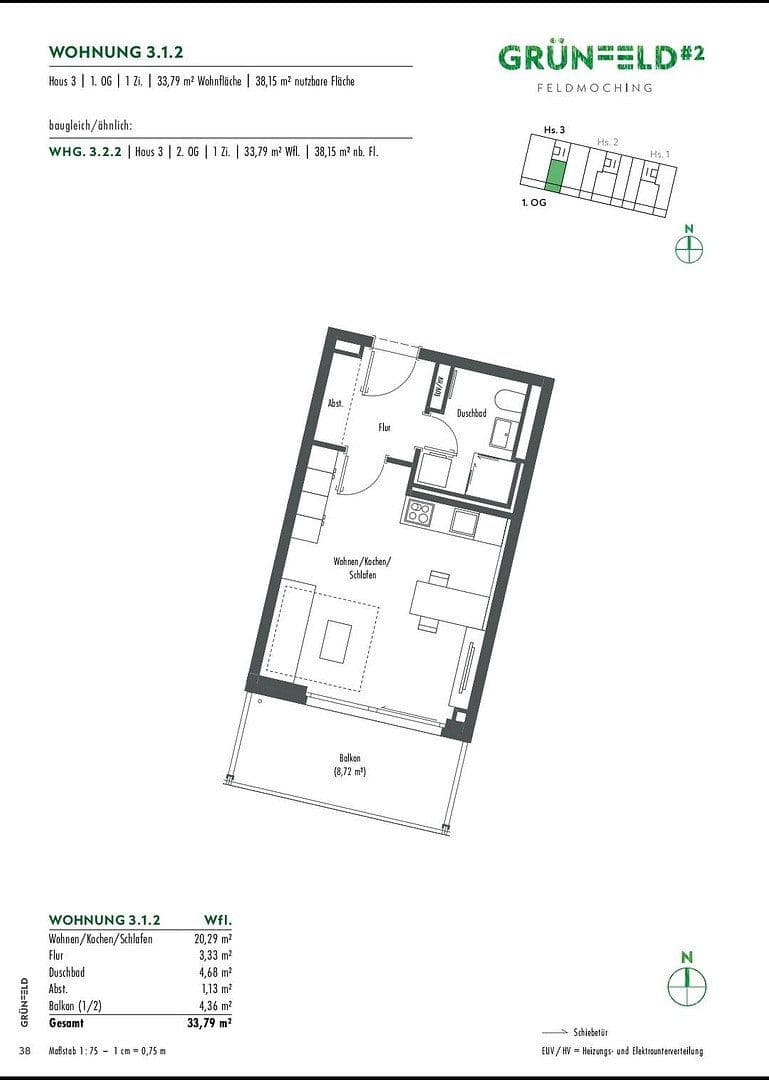 1 bedroom flat to rent, 34 m², Lilli-Kurowski-Straße 11, München, Bavaria 1 bedroom flat to rent, 34 m², Lilli-Kurowski-Straße 11, München, Bavaria
