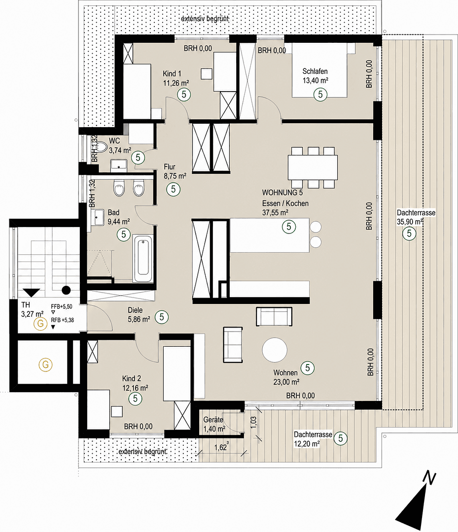3 bedroom with open-plan kitchen flat for sale, 151 m², Kirchheim unter Teck, Baden-Württemberg 3 bedroom with open-plan kitchen flat for sale, 151 m², Kirchheim unter Teck, Baden-Württemberg