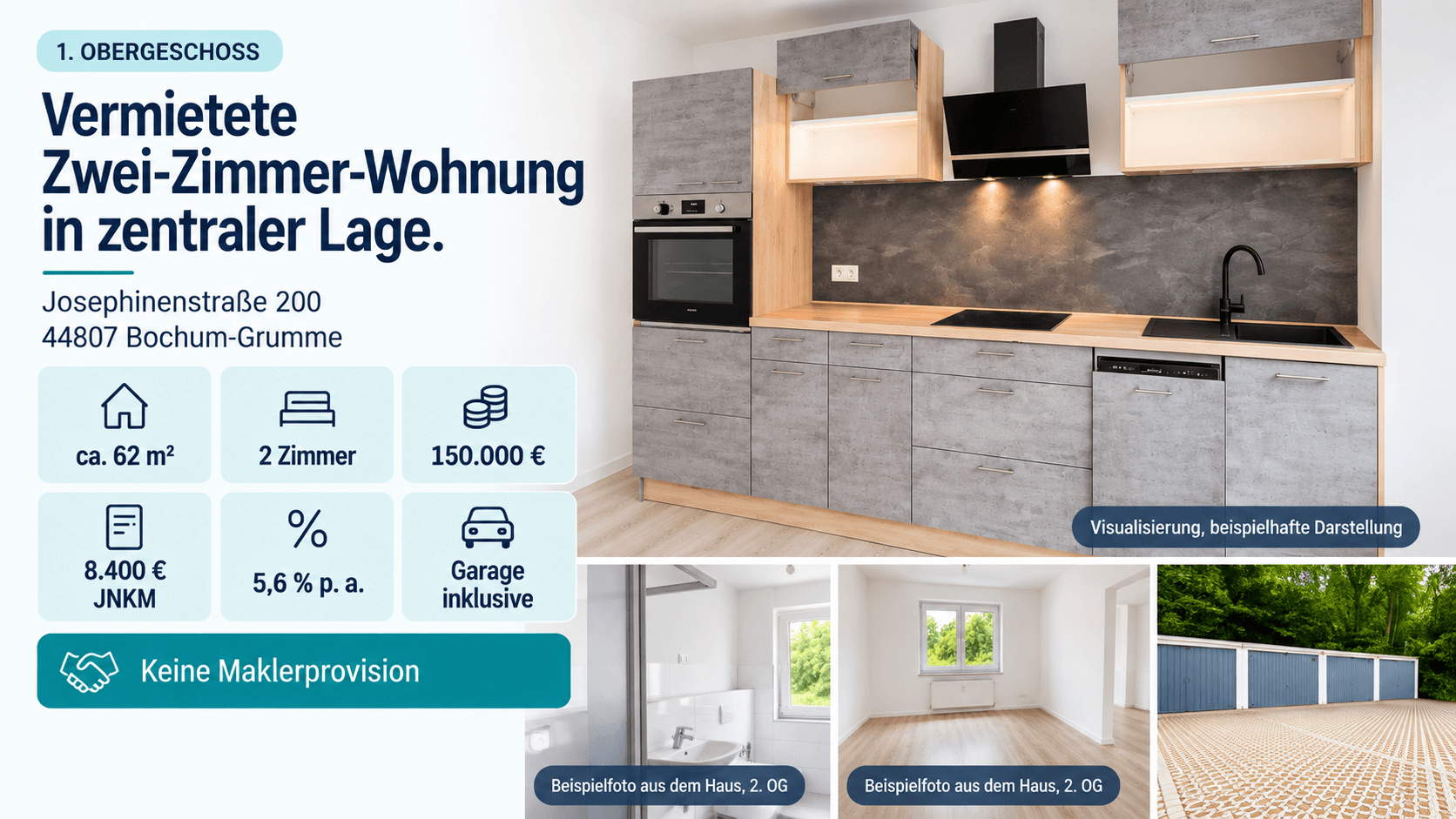 2 bedroom flat for sale, 60 m², Josephinenstraße 200, Bochum, North Rhine-Westphalia 2 bedroom flat for sale, 60 m², Josephinenstraße 200, Bochum, North Rhine-Westphalia