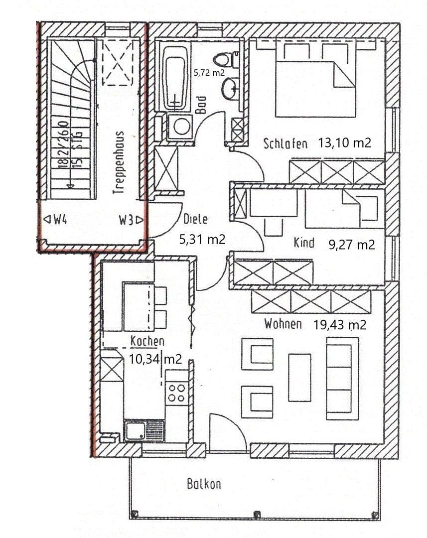 3 bedroom flat for sale, 71 m², Hepberg, Bavaria 3 bedroom flat for sale, 71 m², Hepberg, Bavaria