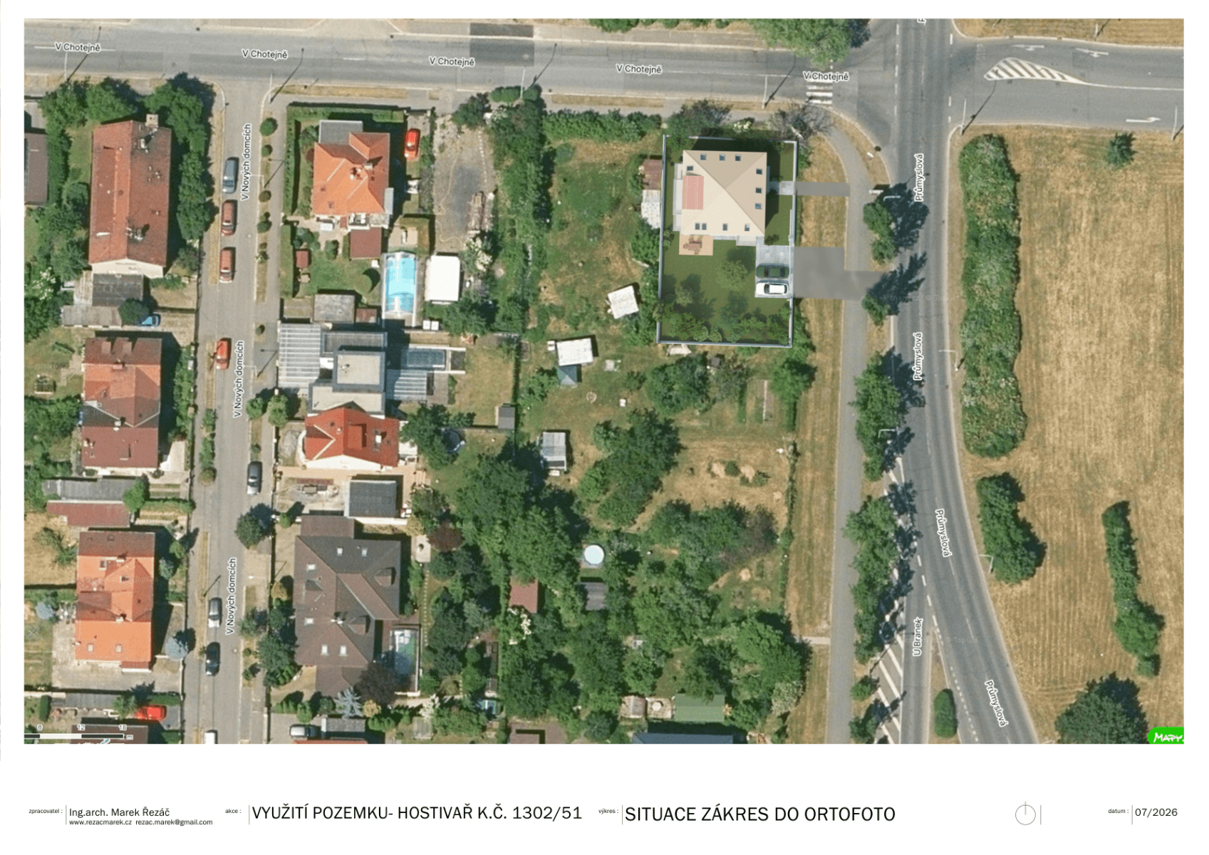 plot for sale, 626 m², V Chotejně, Prague, Prague plot for sale, 626 m², V Chotejně, Prague, Prague