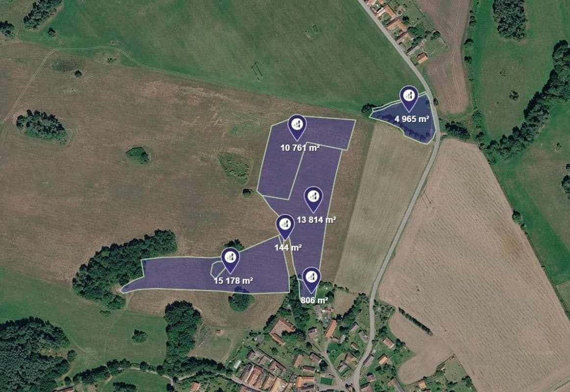 plot for sale, 192,872 m², Kovářov, Jihočeský Region plot for sale, 192,872 m², Kovářov, Jihočeský Region