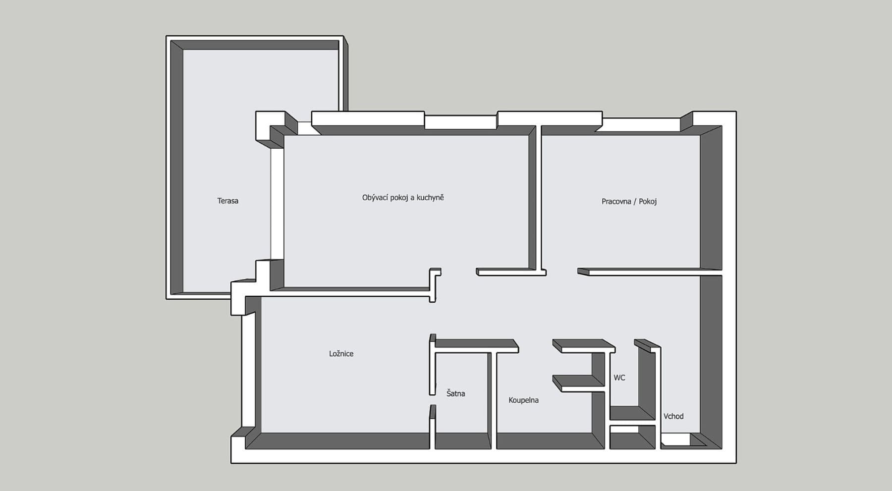 2 bedroom with open-plan kitchen flat for sale, 79 m², Topolová, Olomouc, Olomoucký Region 2 bedroom with open-plan kitchen flat for sale, 79 m², Topolová, Olomouc, Olomoucký Region