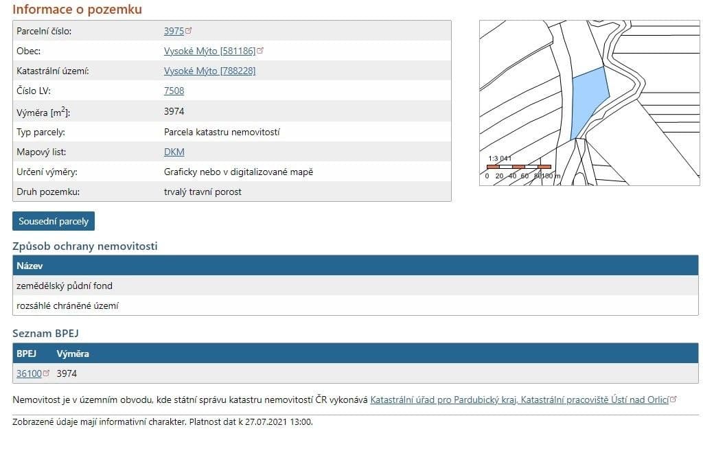 plot for sale, 3,974 m², Vysoké Mýto, Pardubický Region plot for sale, 3,974 m², Vysoké Mýto, Pardubický Region