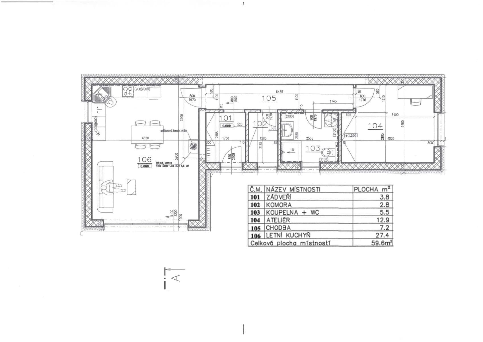 1 bedroom with open-plan kitchen flat to rent, 60 m², Zahradní, Horní Bezděkov, Středočeský Region 1 bedroom with open-plan kitchen flat to rent, 60 m², Zahradní, Horní Bezděkov, Středočeský Region
