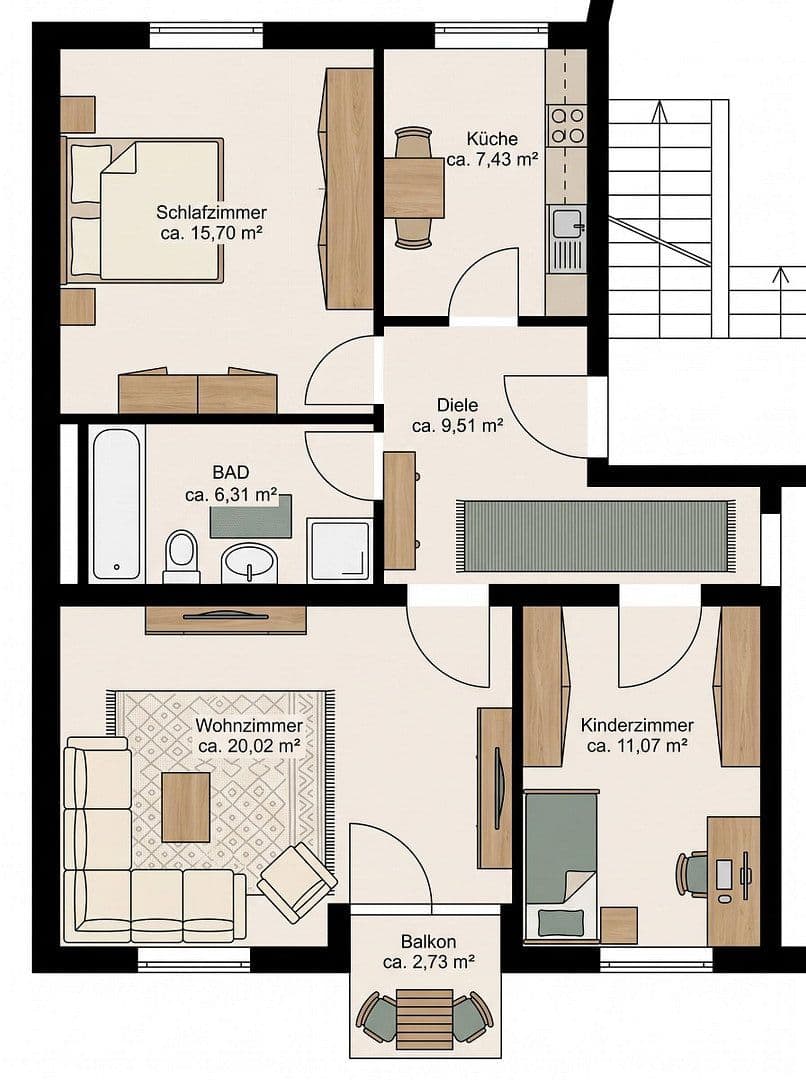 3 bedroom flat for sale, 71 m², Moselstrasse 1-3, Mainz, Rhineland-Palatinate 3 bedroom flat for sale, 71 m², Moselstrasse 1-3, Mainz, Rhineland-Palatinate
