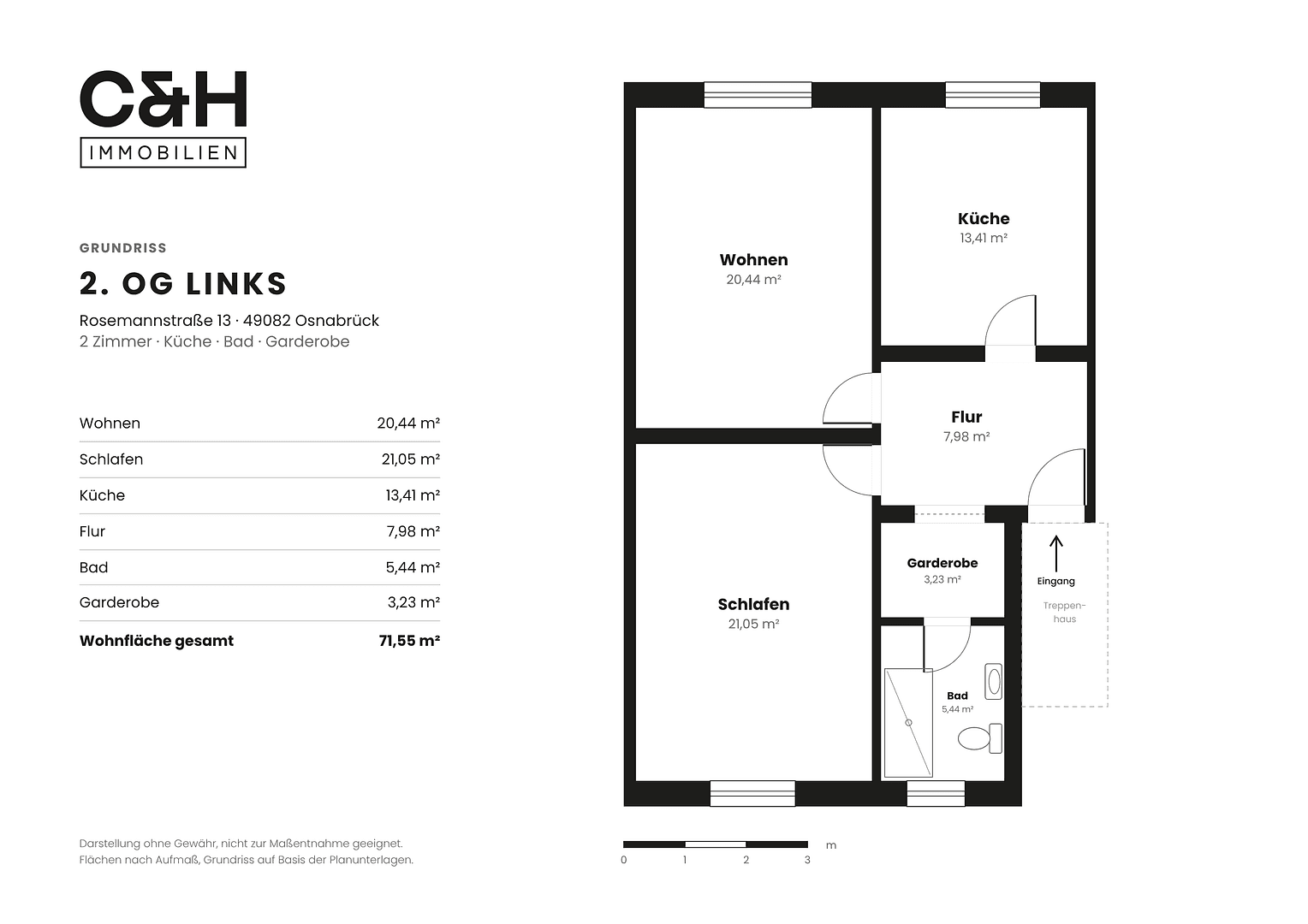 2 bedroom flat to rent, 72 m², Rosemannstraße 13, Osnabrück, Lower Saxony 2 bedroom flat to rent, 72 m², Rosemannstraße 13, Osnabrück, Lower Saxony