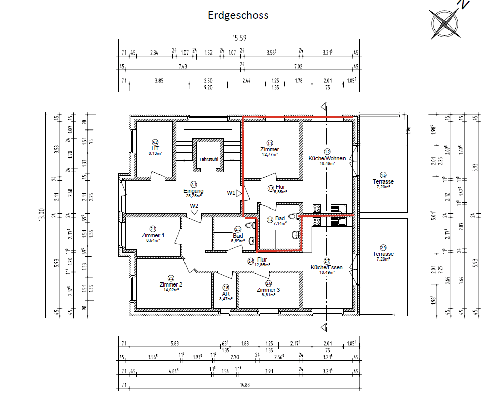2 bedroom flat to rent, 58 m², Weststr. 2a, Kiel - Pries-Friedrichsort, Schleswig-Holstein 2 bedroom flat to rent, 58 m², Weststr. 2a, Kiel - Pries-Friedrichsort, Schleswig-Holstein