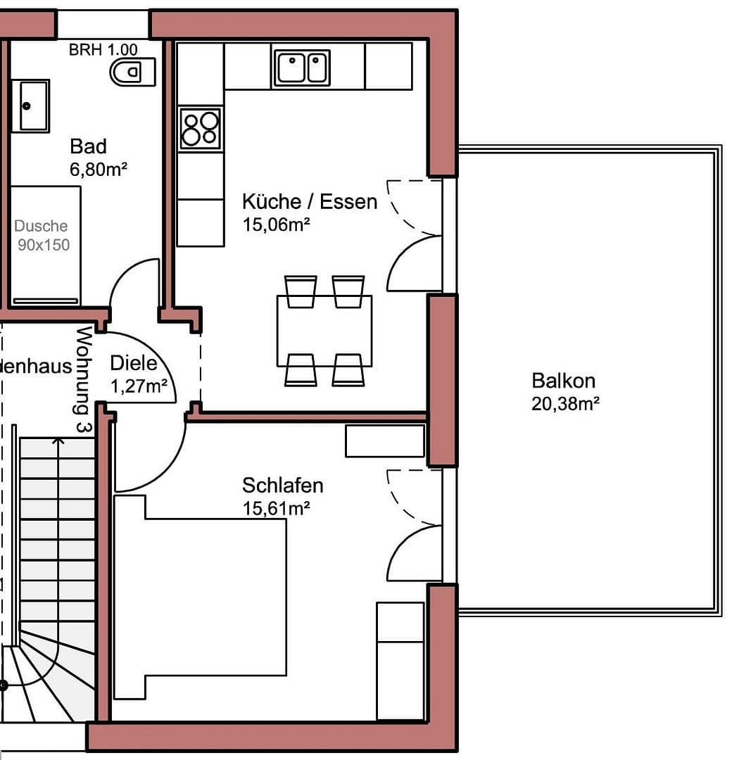 1 bedroom flat to rent, 49 m², Oberschwarzach, Bavaria 1 bedroom flat to rent, 49 m², Oberschwarzach, Bavaria