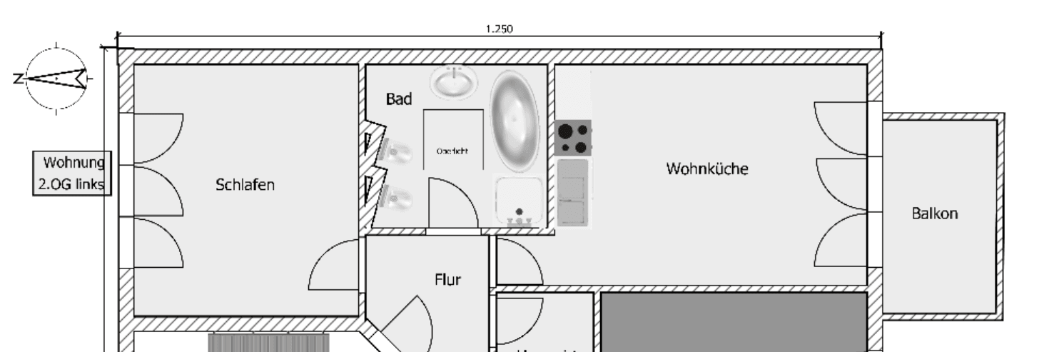 2 bedroom flat to rent, 56 m², Filderstadt, Baden-Württemberg 2 bedroom flat to rent, 56 m², Filderstadt, Baden-Württemberg